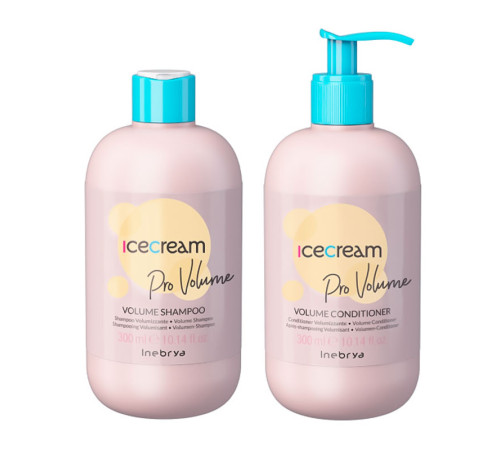 Набір Inebrya Ice Cream Volume шампунь та кондиціонер для тонкого волосся, 2х300 мл
