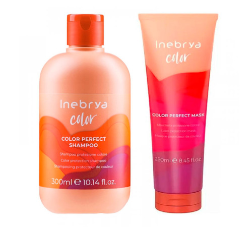 Набір Inebrya Color Perfect шампунь і маска для фарбованого волосся, 300/250 мл