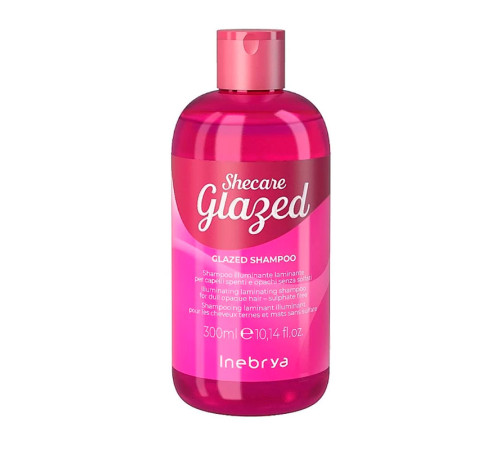 Шампунь Inebrya Sheсаre Glazed Shampoo для блиску волосся з ефектом глазурування, 300 мл