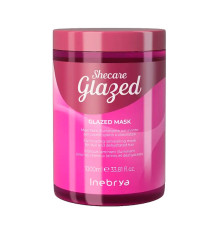Маска Inebrya Sheсare Glazed Mask для блиску волосся з ефектом глазурування, 1000 мл