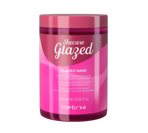 Маска Inebrya Sheсare Glazed Mask для блиску волосся з ефектом глазурування, 1000 мл