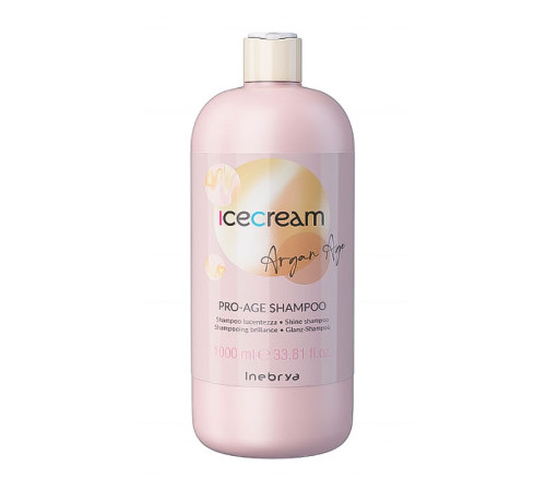 Шампунь Inebrya Argan Oil Pro-Age Shampoo с аргановым маслом для окрашенных волос, 1000 мл