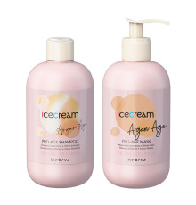 Набір Inebrya Argan Oil Pro-Age DUO з аргановим маслом для фарбованого волосся шампунь та маска, 2х300 мл