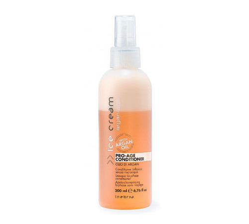 Двухфазный кондиционер Inebrya Argan Oil Pro Age 2-Phase Conditioner с аргановым маслом, 200 мл