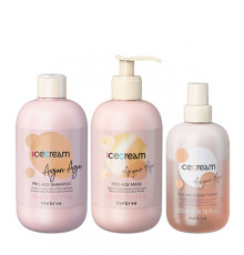 Набір Inebrya Argan Oil Pro-Age TRIO з аргановим маслом для фарбованого волосся шампунь+маска+кондиціонер, 300/300/200 мл