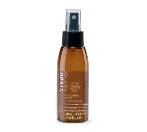 Спрей антифриз для волосся Inebrya Argan Age Frizz-Free Spray з оліями аргану та макадамії, 100 мл