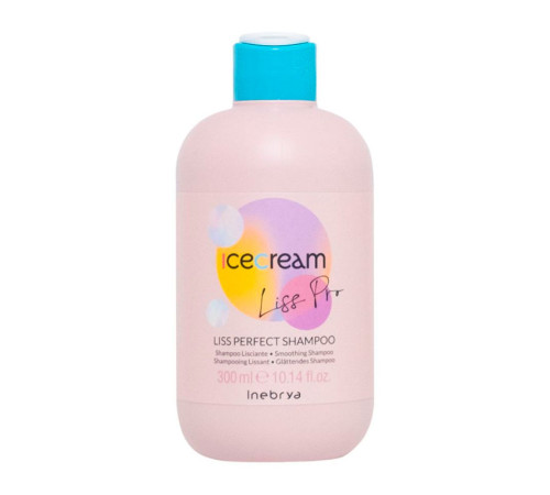 Розгладжуючий шампунь Inebrya Ice Cream Liss Pro Liss Perfect Shampoo для жорсткого та неслухняного волосся, 300 мл