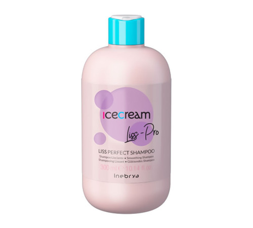 Розгладжуючий шампунь Inebrya Ice Cream Liss Pro Liss Perfect Shampoo для жорсткого та неслухняного волосся, 300 мл