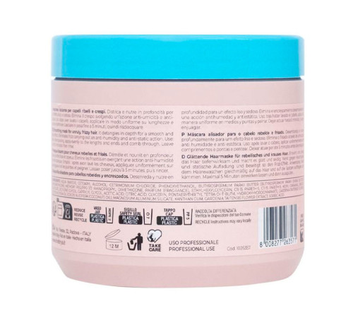 Розгладжуюча маска Inebrya Ice Cream Liss Pro Liss Perfect Mask для жорсткого та пухнастого волосся, 500 мл