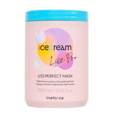 Розгладжуюча маска Inebrya Ice Cream Liss Pro Liss Perfect Mask для жорсткого та пухнастого волосся, 1000 мл