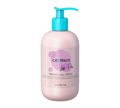 Термозащитный крем Inebrya Ice Cream Liss Pro Thermo Liss Cream для всех типов волос, 150 мл