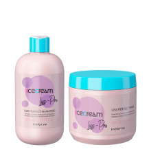 Набір Inebrya Ice Cream Liss Pro Liss Perfect DUO шампунь та маска для жорсткого та пухнастого волосся, 300/500 мл