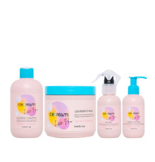 Набір Inebrya Ice Cream Liss Pro Liss шампунь, маска, спрей, крем для жорсткого волосся, 300/500/150/150 мл