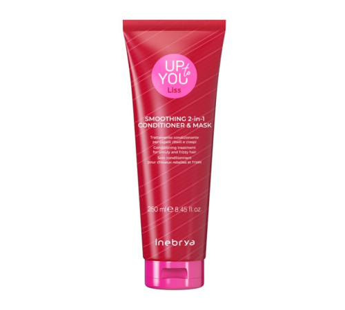 Маска-кондиціонер 2 в 1 Inebrya Up To You Smoothing 2-in-1 Conditioner & Mask  для розгладжування волосся, 250 мл