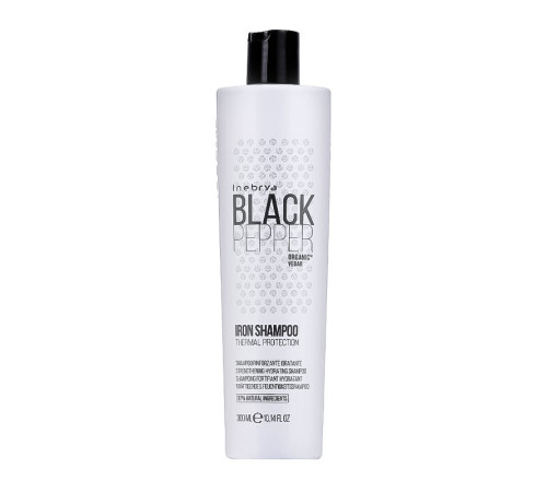 Зволожуючий зміцнюючий шампунь Inebrya Black Pepper Iron Shampoo