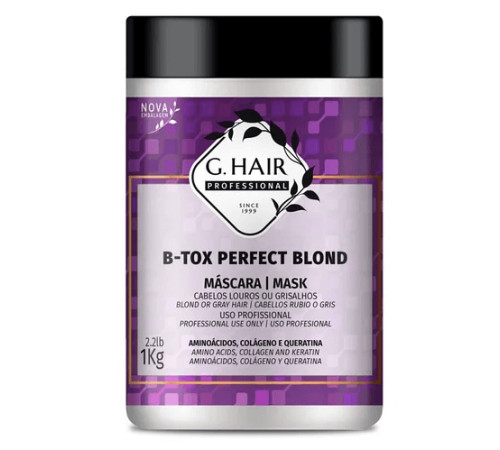 Ботокс для волосся Inoar G.HAIR B-tox Perfect Blond, 500 г (розлив)