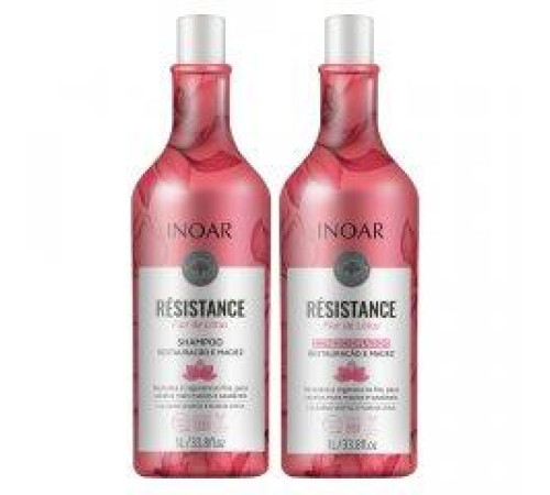Набор для волос Inoar Resistance Flor De Lotus (шампунь 250 мл + кондиционер 250 мл)