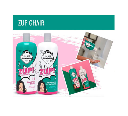 Набір кератину для волосся Inoar G.Hair Zup, 2х200 г (розлив)