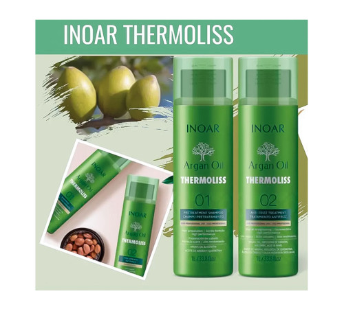 Кератиновий засіб Inoar Argan Oil Thermoliss, 1000 мл (заводська)