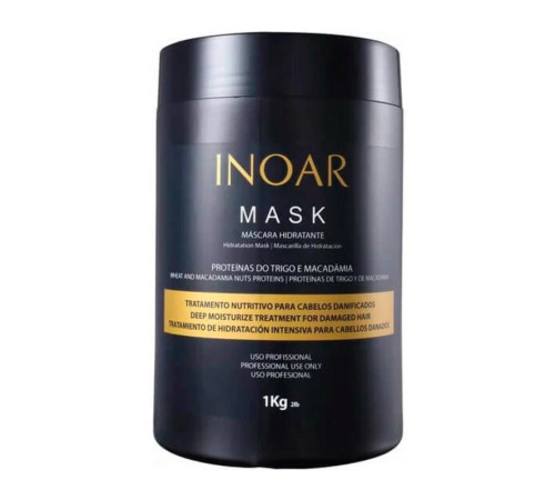 Маска Inoar Macadamia Mask з маслом макадамії, 500 г (розлив)