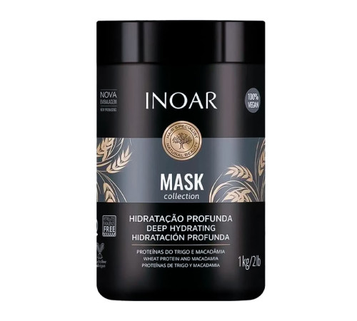 Маска Inoar Macadamia Mask з маслом макадамії, 500 г (розлив)