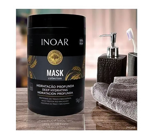 Маска Inoar Macadamia Mask з маслом макадамії, 500 г (розлив)