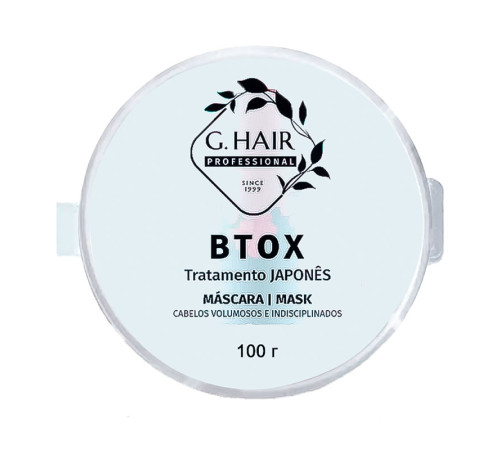 Холодний ботoкс Inoar G.Hair B-tox Japones Tratamento Mask для відновлення волосся, 100 г (розлив)