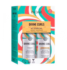 Набір Inoar Divine Curles безсульфатні шампунь та кондиціонер для кучерявого волосся, 2х250 мл