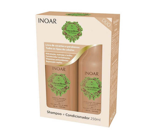 Набор "шампунь + кондиционер" Duo Inoar Macadamia Care