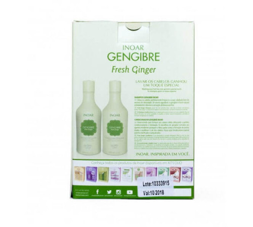 Набор "шампунь + кондиционер" Duo Inoar Fresh Ginger с имбирем