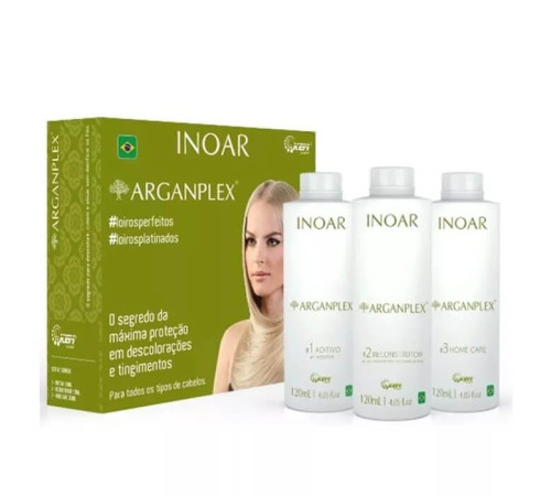 Набор Inoar Argan Pleх для защиты волос во время окрашивания