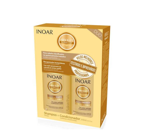 Набір Duo Inoar Absolute Day Moist CLR для домашнього догляду (шампунь + кондиціонер)