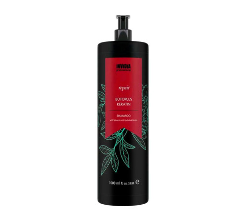 Шампунь восстанавливающий Invidia Botoplus Keratin Shampoo для поврежденных волос с кератином (EIN2041) 
