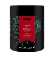 Маска, що відновлює Invidia Botoplus Keratin Mask для пошкодженого волосся (EIN2043), 1000 мл (заводська)