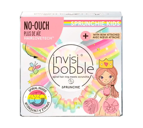 Резинка-браслет для волосся Invisibobble SPRUNCHIE KIDS Lets Chease Rainbows 