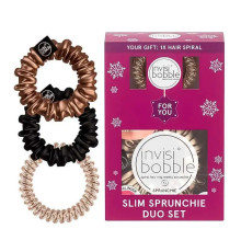 Подарочный набор (2 резинки SPRUNCHIE SLIM и 1 резинка SLIM) Invisibobble GIFT SET You're Golden