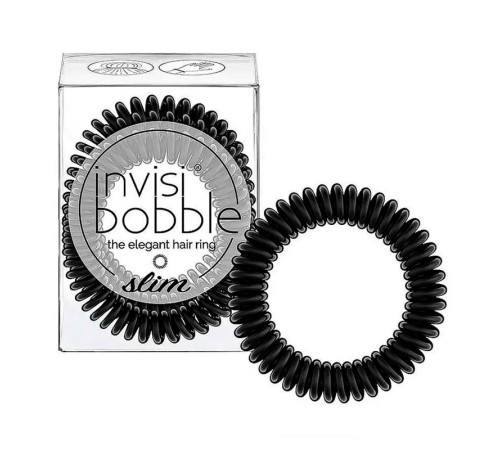 Резинка-браслет для волос Invisibobble SLIM True Black