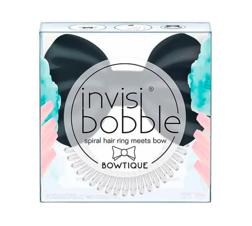 Резинка-браслет для волосся Invisibobble BOWTIQUE True Black