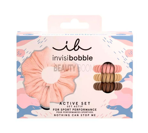 Подарунковий набір (резинка SPRUNCHIE та 3 резинки POWER) Invisibobble GIFT SET Nothing Can Stop Me