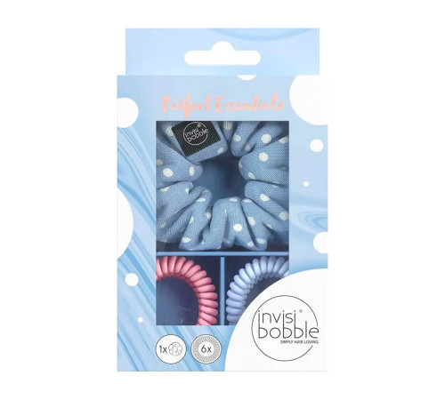 Подарунковий набір (резинка SPRUNCHIE та 6 резинок SLIM) Invisibobble GIFT SET Perfekt Essentials