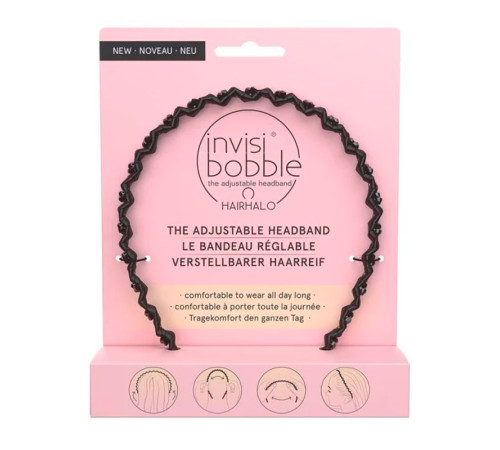 Обруч для волосся Invisibobble HAIRHALO True Dark Sparkle