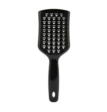 Продувна щітка-браш Janeke Vent Detangling Brush для розплутування та сушіння волосся широка чорна