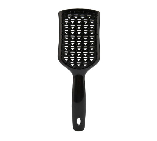 Продувна щітка-браш Janeke Vent Detangling Brush для розплутування та сушіння волосся широка чорна