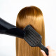 Продувна щітка-браш Janeke Vent Detangling Brush для розплутування та сушіння волосся широка чорна