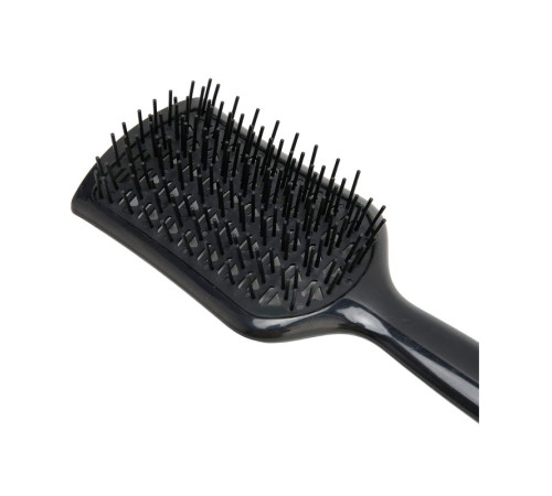 Продувна щітка-браш Janeke Vent Detangling Brush для розплутування та сушіння волосся широка чорна