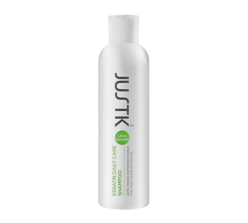 Кератиновый шампунь Justk Keratin Daily Care Shampoo безсульфатный для ежедневного использования 250 мл
