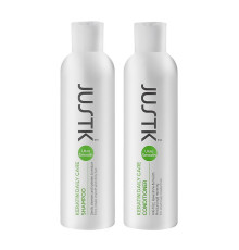 Набір Justk Keratin Daily Care безсульфатні кератинові шампунь та кондиціонер для щоденного догляду 2х250 мл