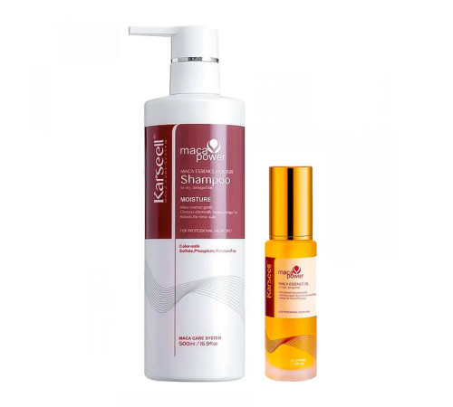 Набір Karseell Мaca Essence Repair шампунь і олійка для сухого і пошкодженого волосся, 500/50 мл