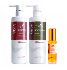 Набір Karseell Мaca Essence Repair TRIO шампунь, кондиціонер, олійка для пошкодженого волосся, 500/500/50 мл 
