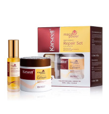 Набір Karseell Мaca Essence Repair маска і олійка для пошкодженого волосся в подарунковій коробці, 500/50 мл